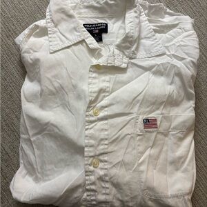 Polo by Ralph Lauren Classic White Button Down Shirt